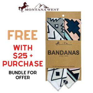 Montana West Southwestern Aztec Print Bandana Face Cover Bundle NWT